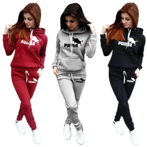 Woman Tracksuit Two Piece Set Winter Warm Hoodies+Pants Pullovers Sweatshirts Female Jogging Woman Clothing Sports Suit Outfits
